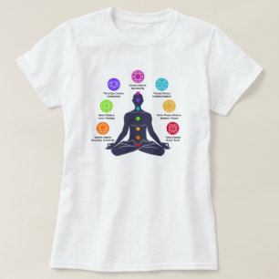 Seven Chakras Yoga Meditation T-Shirt