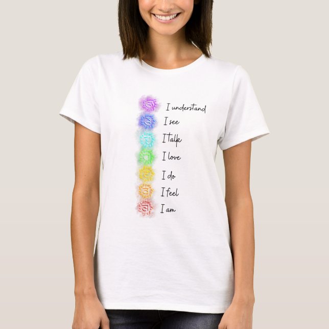 Seven Chakras Yoga T-Shirt (Front)