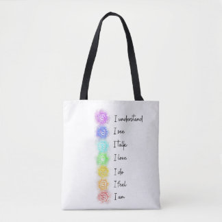 Seven Chakras Yoga Tote Bag