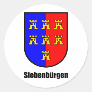 Seven citizens of Saxony "Transylvania" Classic Round Sticker