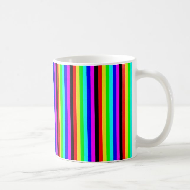 seven colour strips coffee mug (Right)