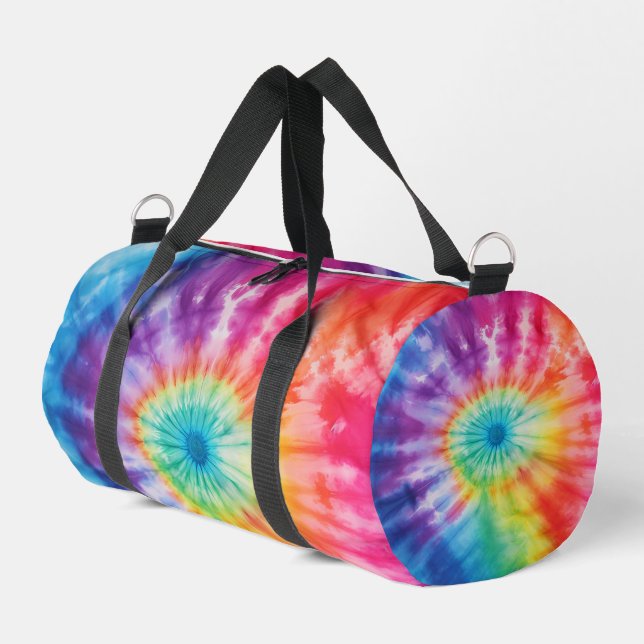 Seven Colour Tie Dye Vortex Bag (Left Corner)
