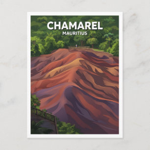Seven Coloured Earths of Chamarel Mauritius Travel Postcard