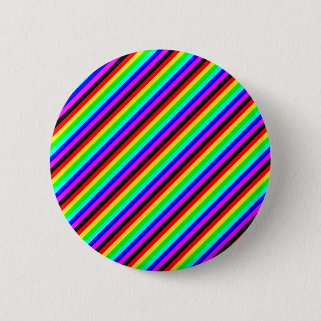 seven colours 6 cm round badge (Front)