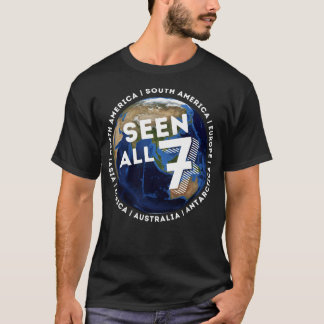 Seven Continents Seen All Seven Globe T-Shirt