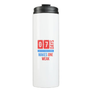 Seven days without french horn makes one weak thermal tumbler