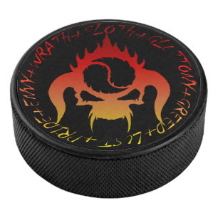 Seven deadly sins hockey puck