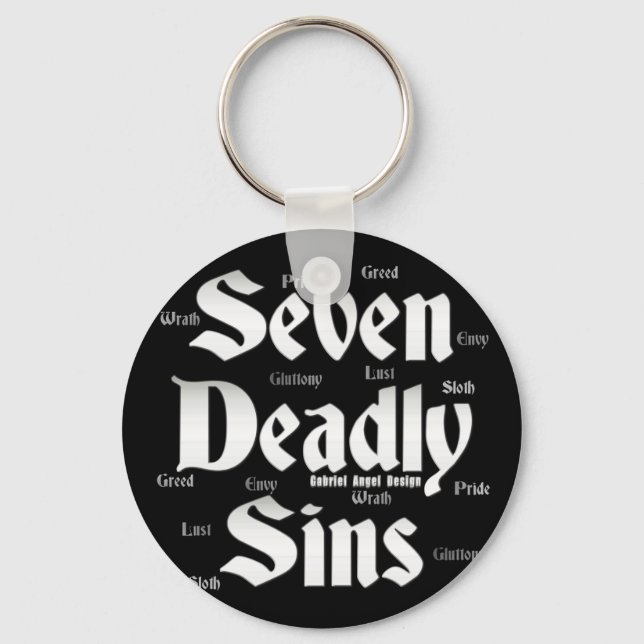 Seven Deadly Sins Logo Key Ring (Front)