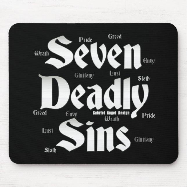 Seven Deadly Sins Logo Mouse Mat (Front)