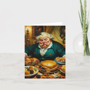 Seven Deadly Sins Study - Gluttony C Holiday Card