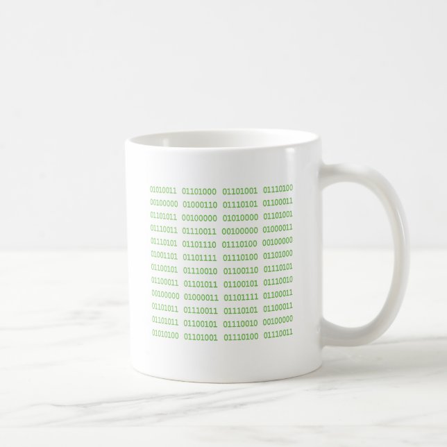 Seven Dirty Binary Codes Coffee Mug (Right)