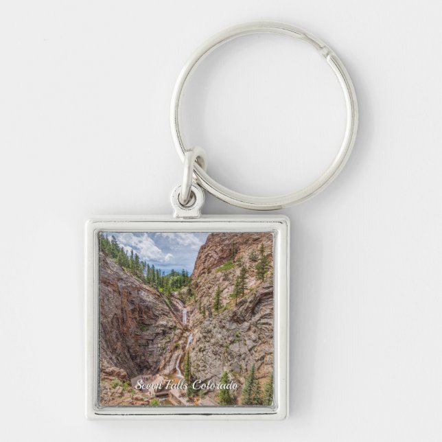 Seven Falls Square Keychain (Front)