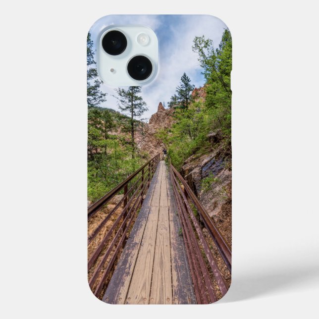Seven Falls Walkway Bridge iPhone Case (Back)