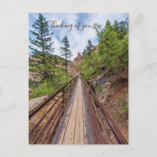 Seven Falls Walkway Bridge Thinking Of U Postcard