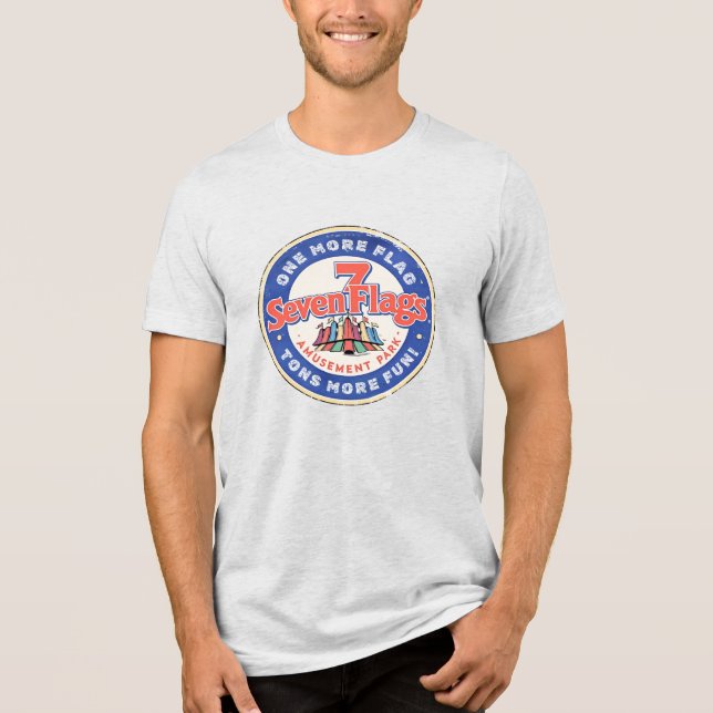 Seven Flags Amusement Park Tri-Blend Shirt (Front)