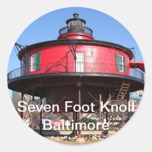 Seven Foot Knoll Lighthouse Stickers