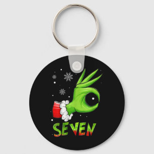 Seven Funny 6 7 Meme Santa Christmas Xmas Teacher Key Ring