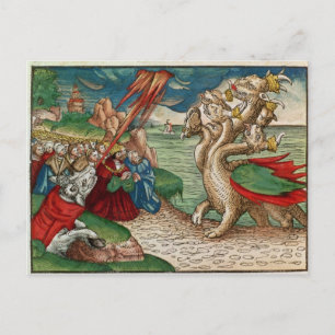 Seven-headed serpent from the Book of Postcard