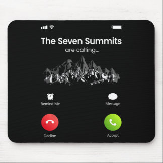 Seven Highest Summits Are Calling Funny Climbing H Mouse Mat