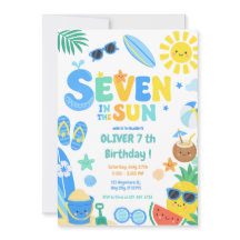 Seven in the Sun Beach Birthday Party