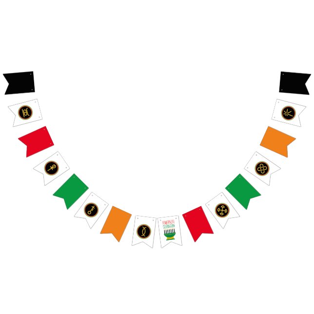 Seven Kwanzaa Principles Bunting Banner (All)