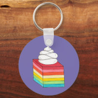 Seven Layer Retro Rainbow Gelatin Salad Dessert