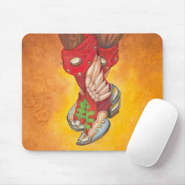 Seven League Boots Mouse Mat (With Mouse)