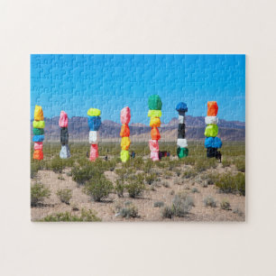 Seven Magic Mountains Nevada. Jigsaw Puzzle