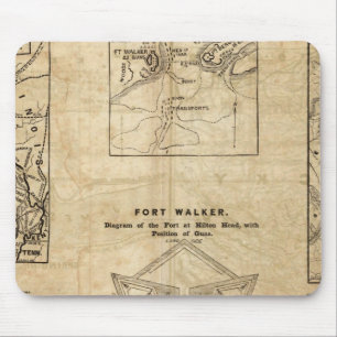 Seven maps from the New York Herald Mouse Mat