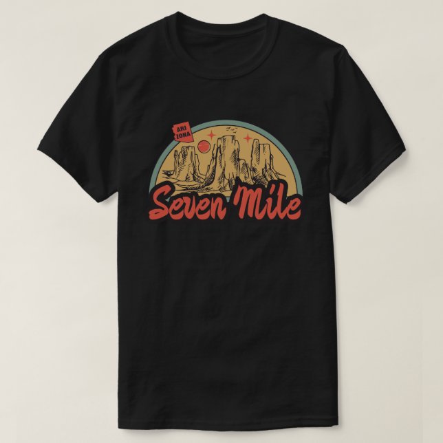 Seven Mile, Arizona T-Shirt (Design Front)