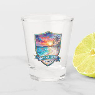 Seven Mile Beach Jamaica Shot Glass