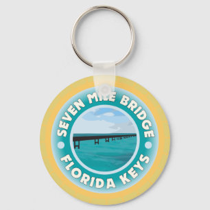 Seven Mile Bridge Florida Keys Key Ring