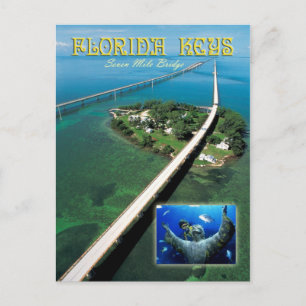 Seven Mile Bridge & Pigeon Key,  Florida Keys Postcard