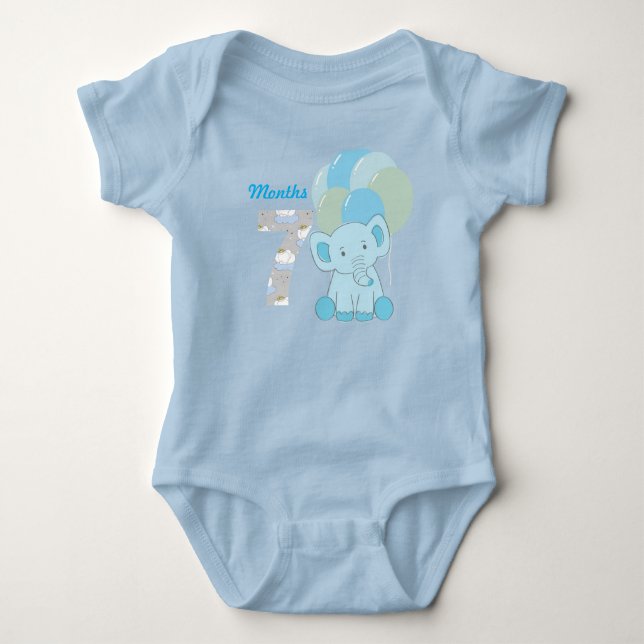 Seven months  baby bodysuit (Front)