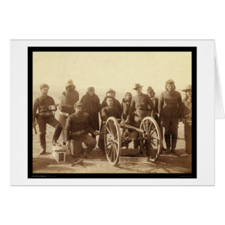Seven Native Americans & 1st Artillery SD 1891