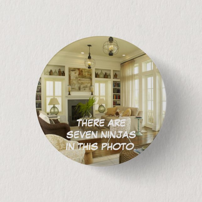 Seven Ninjas... 3 Cm Round Badge (Front)