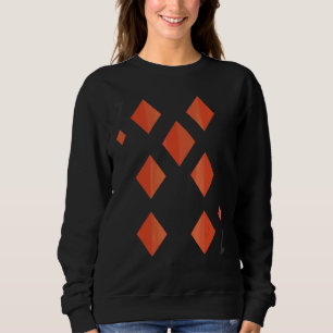 Seven Of Diamonds Deck Of Cards Halloween Group Co Sweatshirt