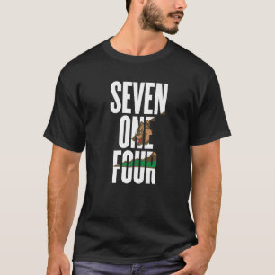 Seven One Four 714 Area Code California Anaheim Fu T-Shirt
