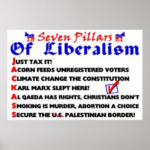 Seven Pillars Of Liberalism Poster