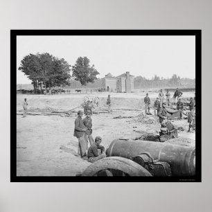 Seven Pines Battlefield in VA 1862 Poster