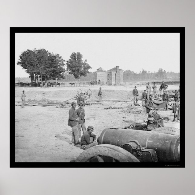 Seven Pines Battlefield in VA 1862 Poster (Front)