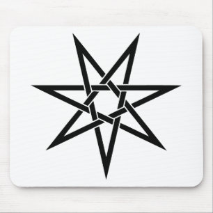 Seven Pointed Star Mouse Mat