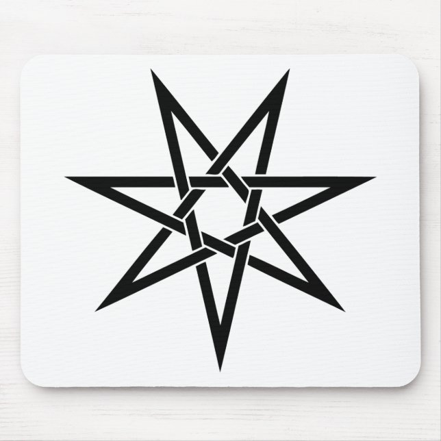 Seven Pointed Star Mouse Mat (Front)