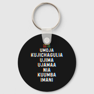 Seven Principles Of Kwanzaa Happy Kwanzaa 10 Key Ring