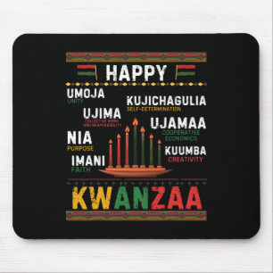 Seven Principles Of Kwanzaa Happy Kwanzaa 6  Mouse Mat