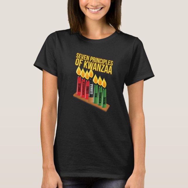 Seven Principles of Kwanzaa Premium T-Shirt (Front)