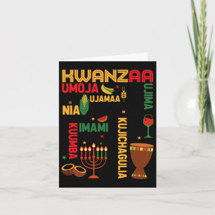 Seven Principles Of Kwanzaa Proud African American Card