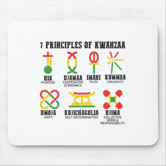 Seven Principles Of Kwanzaa Proud African American Mouse Mat