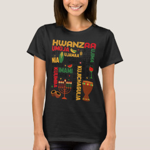 Seven Principles Of Kwanzaa Proud African American T-Shirt