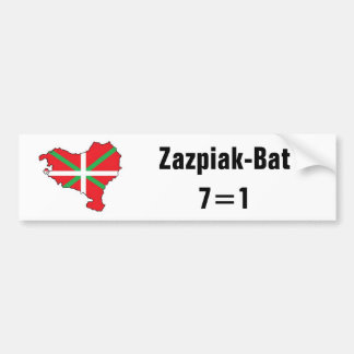 Seven Provinces One Basque Country Bumper Sticker